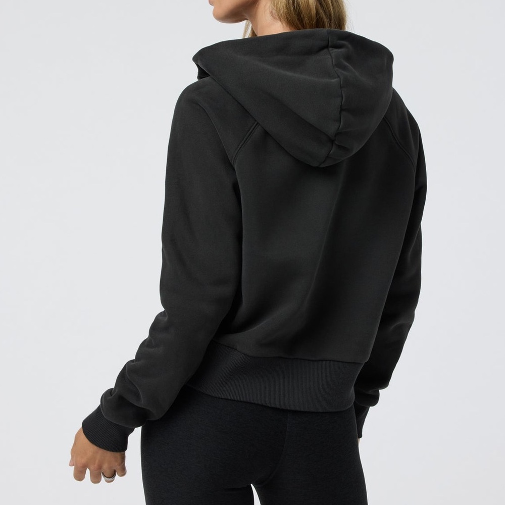 NWOT Vuori Restore Half Zip Hoodie in Washed Black - Picture 2 of 6